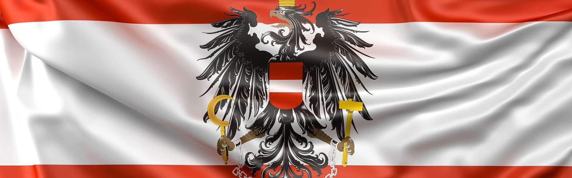 Das Bild zeigt die Flagge Österreichs