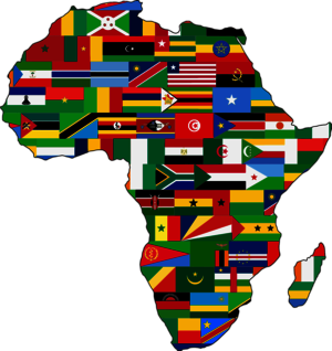 Das Bild zeigt den Kontinent Afrika