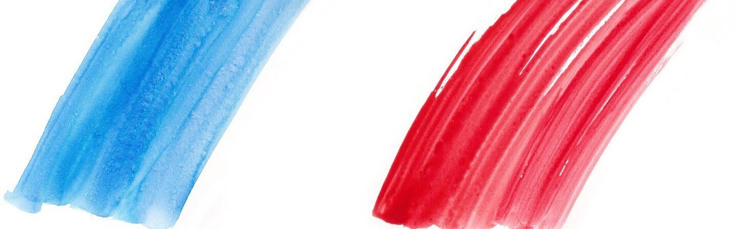 Das Bild zeigt Frankreichs Flagge
