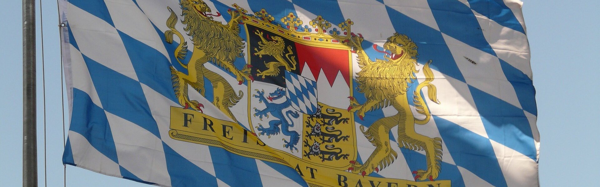 Das Bild zeigt die Bayern Flagge