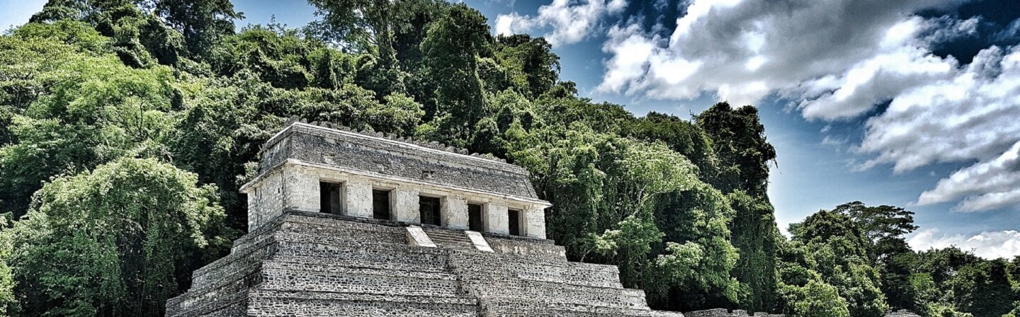 Das Bild zeigt ein Tempel in Mexiko.