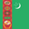 Flagge:    Turkmenistan
