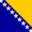 Flagge:    Bosnien und Herzegowina